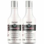 kit inoar força e brilho shampoo hidratante 500ml + condicionador hidratante 500ml