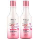 kit inoar glycolic force shampoo 500ml + condicionador 500ml