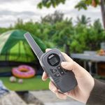 walkie talkie on 26km com 2 peças luz led e 121 canais cinza w-bi