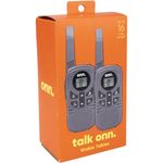walkie talkie on 26km com 2 peças luz led e 121 canais cinza w-bi