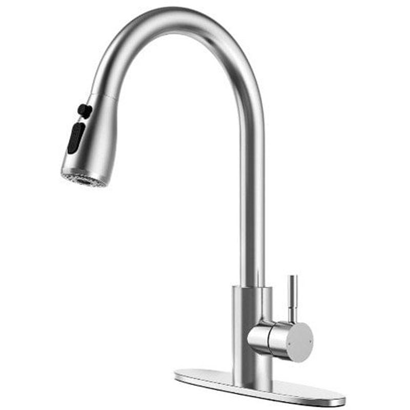 torneira gped retrátil sus304 aço inoxidável prata w-bi