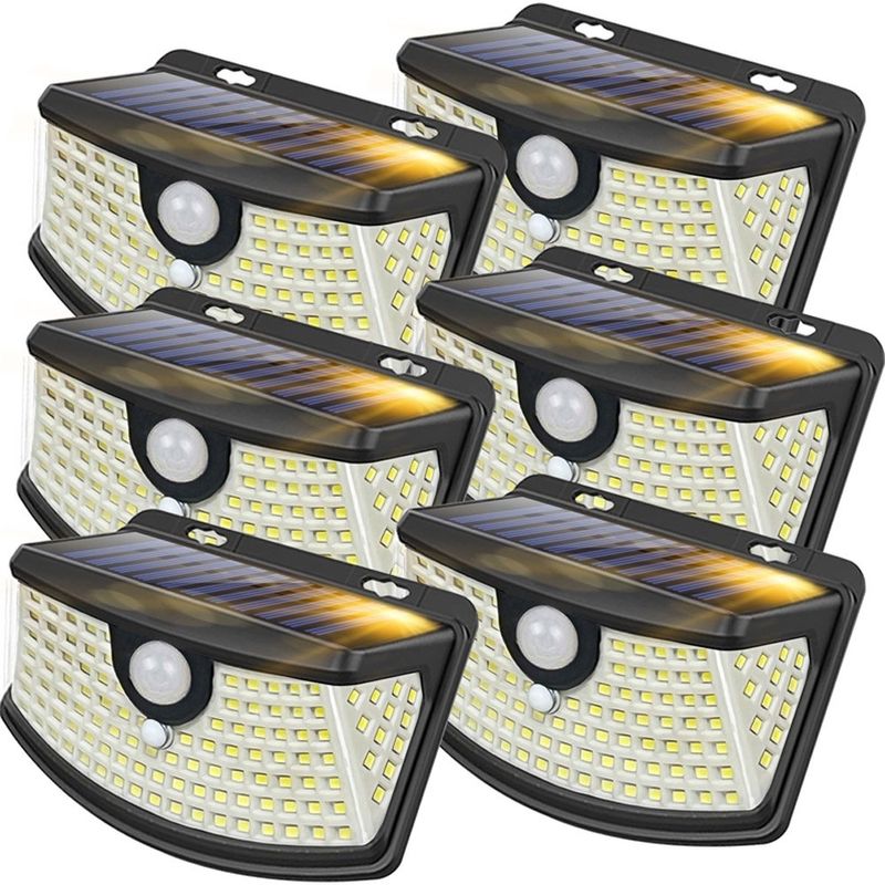 luminárias solares 6 peças tolsprint w-bi