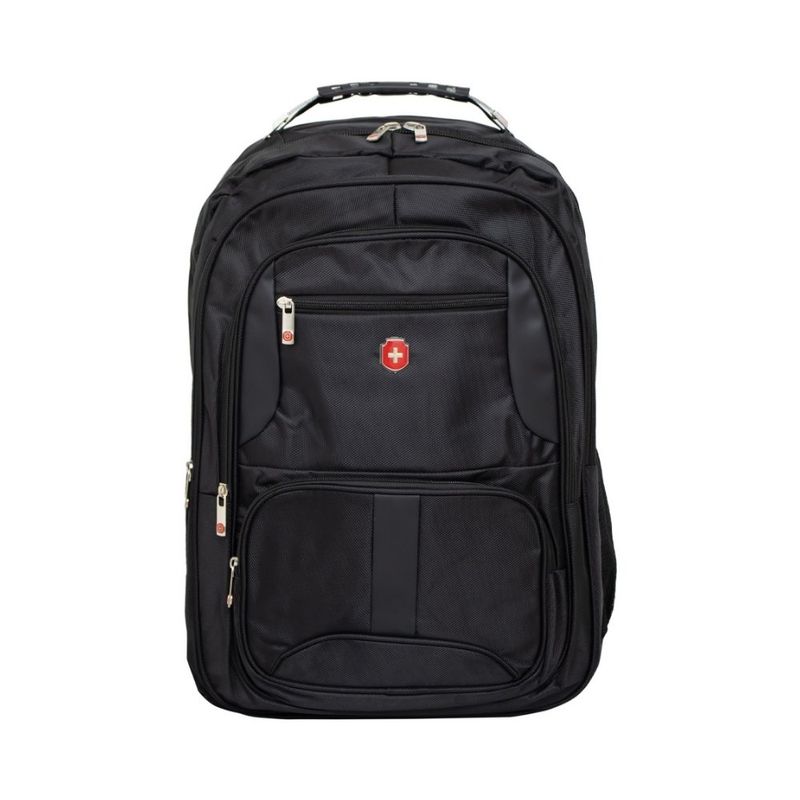 mochila executiva swissland em poliéster 22" 56cm preto (mp)