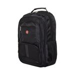 mochila executiva swissland em poliéster 22" 56cm preto (mp)