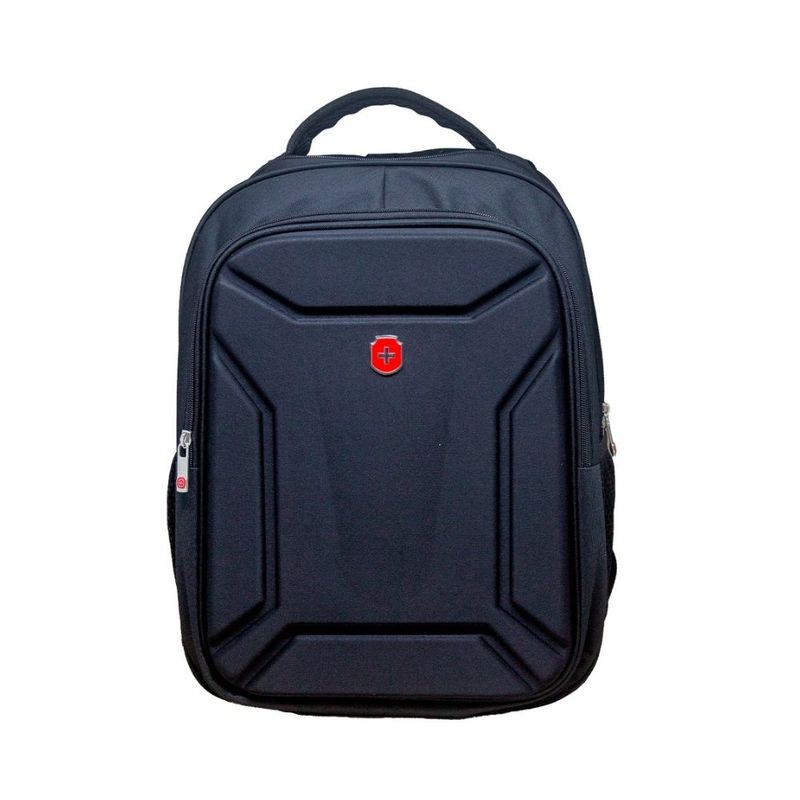 mochila executiva swissland em poliéster 18" 46cm preto (mp)