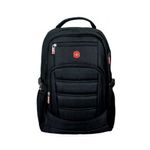 mochila executiva swissland cabo de aço 18" 46cm preto (mp)