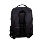 mochila executiva swissland cabo de aço com cadeado 18" 46cm preto (mp)