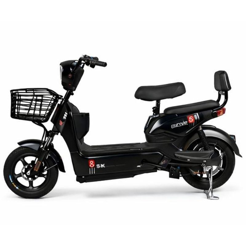 Bicicleta Elétrica Gicin SK8 Aro 14 500Wh Preta