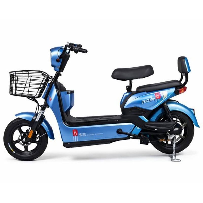 bicicleta elétrica gicin sk8 aro 14 500wh 48v azul (mp)