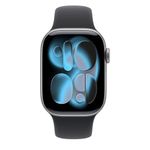 apple watch série 11 jet black 42mm gray prata e-bi