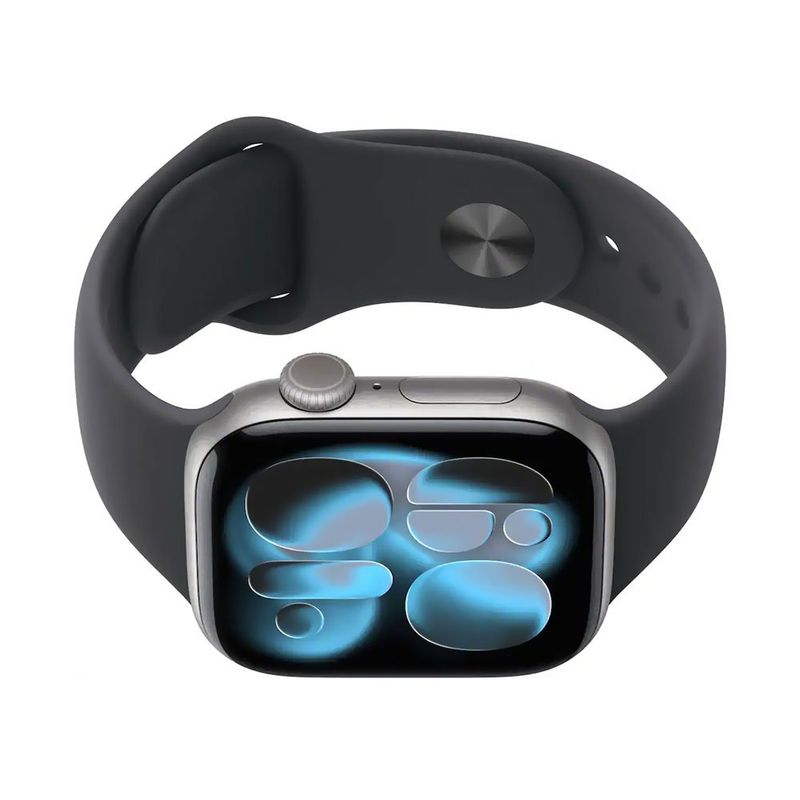 apple watch série 11 jet black 42mm gray prata e-bi