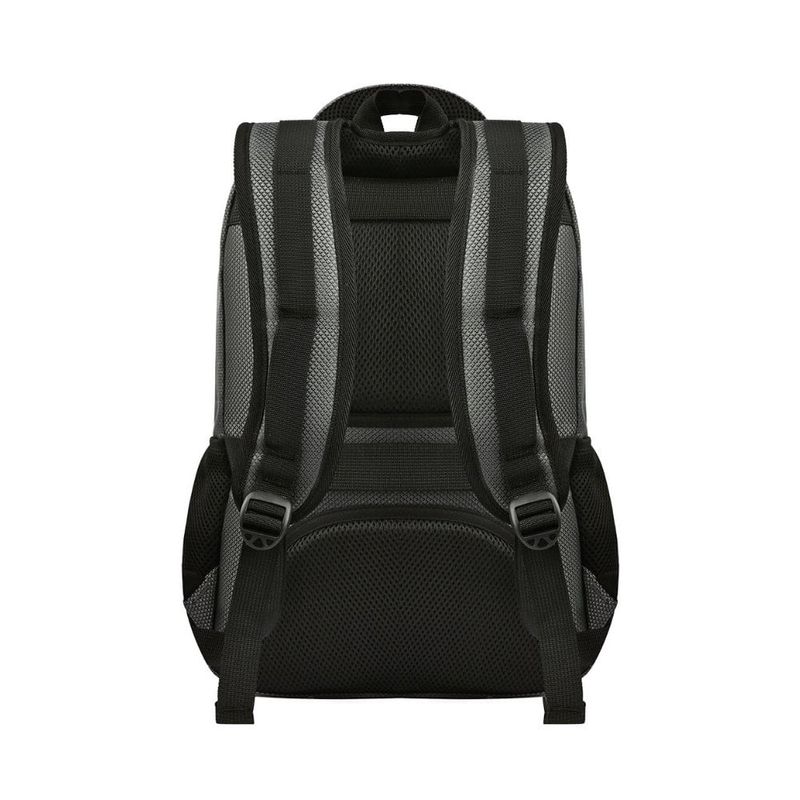 mochila executiva swissland em poliéster 18" 46cm preto sl04072 (mp)