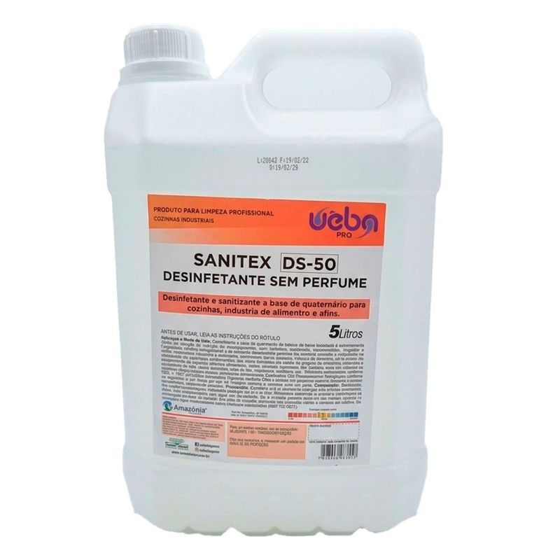 desinfetante sem cheiro uêba sanitex ds-50 5l (mp)