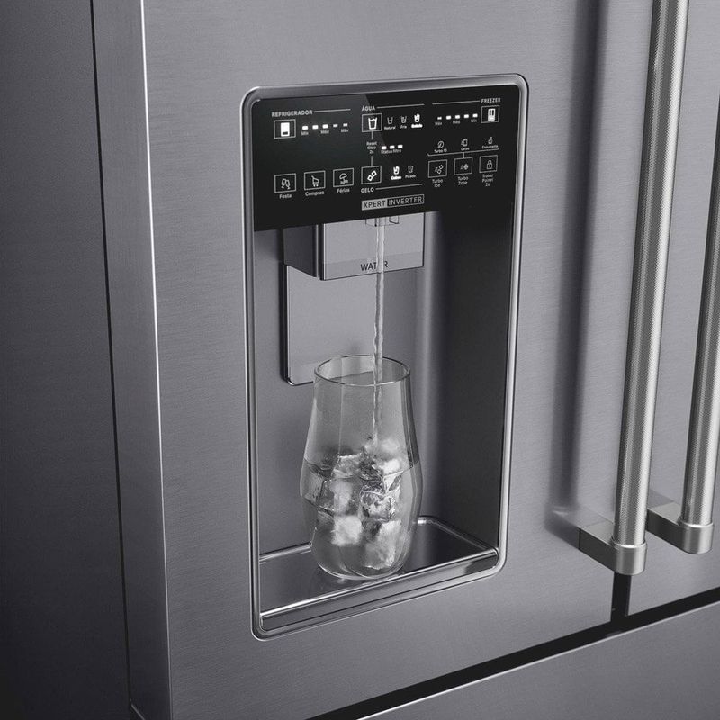 geladeira brastemp frost free french door 515 litros inox bhr86mrana