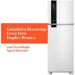 geladeira brastemp frost free duplex 385 litros 127v branco brm46mbana