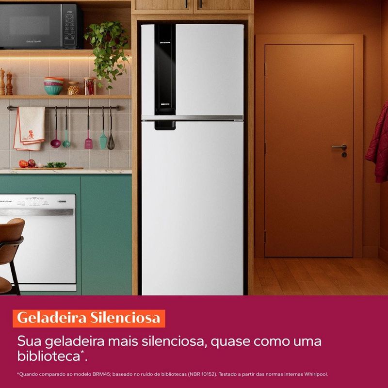 geladeira brastemp frost free duplex 385 litros 127v branco brm46mbana