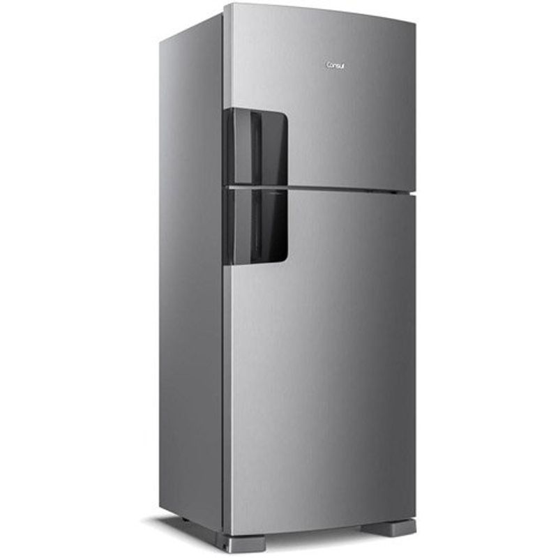 geladeira consul frost free duplex 410 litros 127v inox crm50mkana