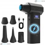 soprador de ar elétrico sem fio hengyejia cor preto e-bi