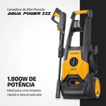 lavadora de pressão mondial 127v 1800w 2000ppsi amarelo e preto lap-03-gy