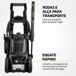 lavadora de pressão mondial 127v 1800w 2000ppsi amarelo e preto lap-03-gy