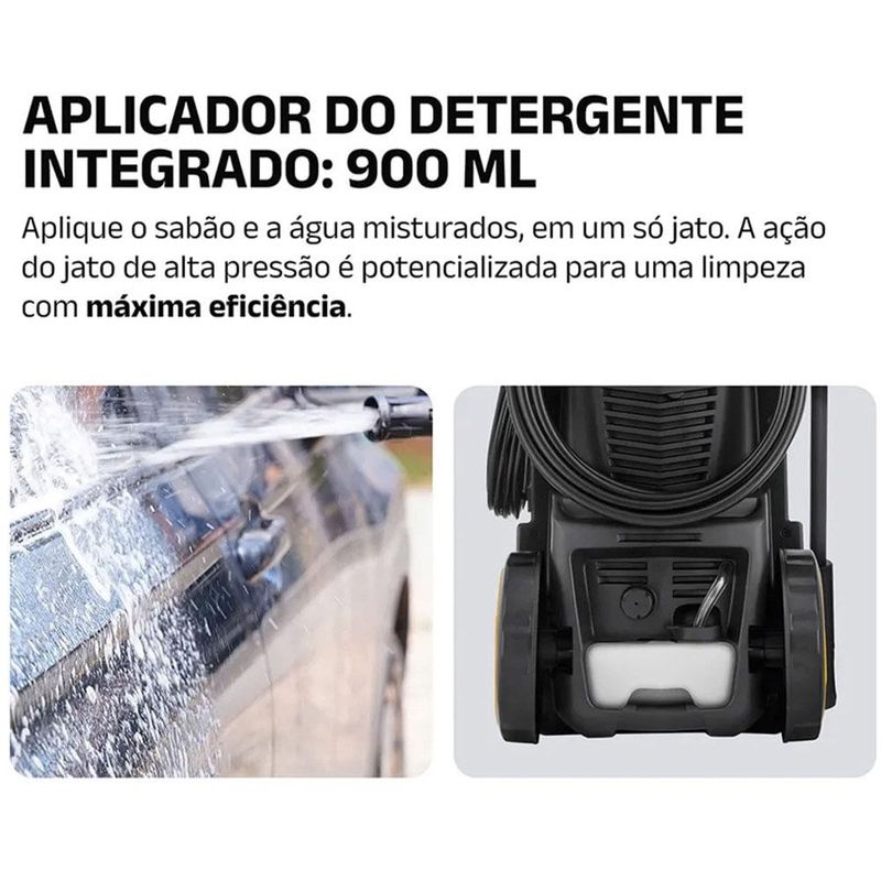 lavadora de pressão mondial 127v 1800w 2000ppsi amarelo e preto lap-03-gy