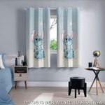 cortina bella&co corta luz pvc 2,40x1,70m stitch cute (mp)