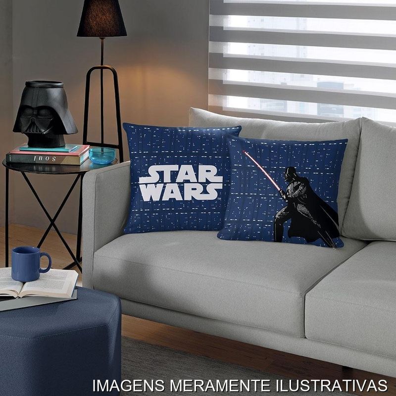 capa de almofada bella&co vader star wars 45x45cm (mp)