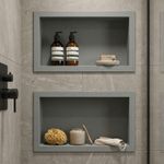 nicho para embutir architech 30x60cm cinza urbano (mp)