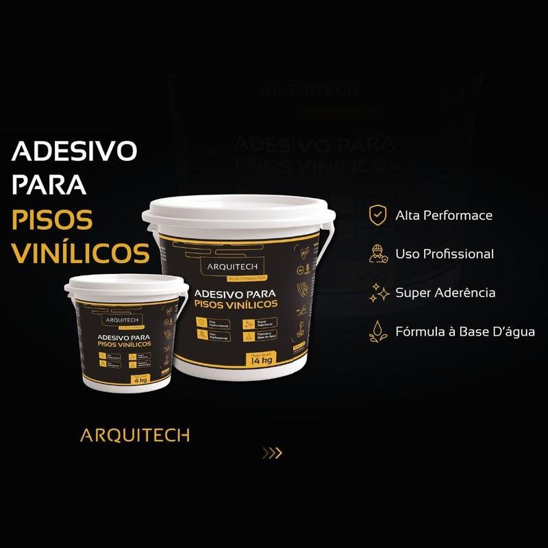 adesivo para piso vinílico architech 4kg (mp)