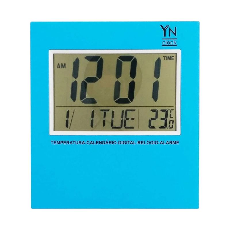 relogio yn clock de mesa/parede digital 26x23cm (mp)
