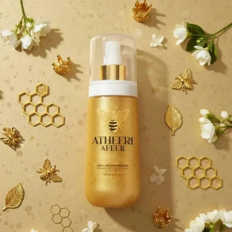 perfume árabe corpo e cabelo afeer atheeri 200ml (mp)