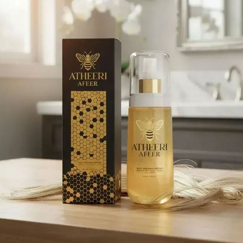 perfume árabe corpo e cabelo afeer atheeri 200ml (mp)