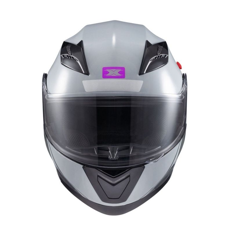 capacete texx escamoteável gladiator v3 makan cinza e rosa 62 (mp)