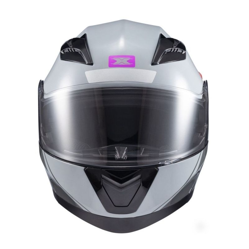 capacete texx escamoteável gladiator v3 makan cinza e rosa 62 (mp)