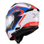 capacete texx escamoteável kratos nomade branco e azul 61 (mp)