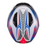 capacete texx escamoteável kratos nomade branco e azul 61 (mp)