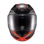 capacete texx escamoteável kratos nomade preto e vermelho 61 (mp)