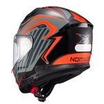 capacete texx escamoteável kratos nomade preto e vermelho 61 (mp)