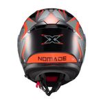 capacete texx escamoteável kratos nomade preto e vermelho 61 (mp)