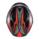 capacete texx escamoteável kratos nomade preto e vermelho 61 (mp)