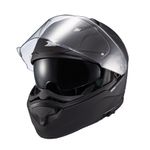 capacete texx escamoteável kratos sólido preto fosco 61 (mp)