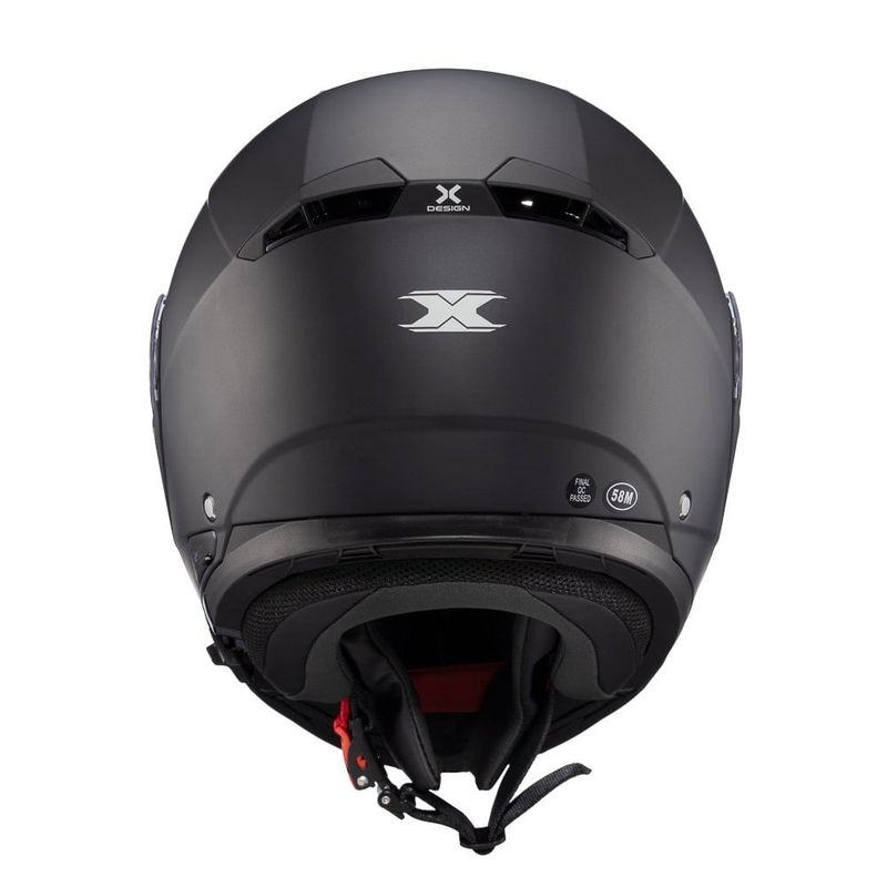 capacete texx escamoteável kratos sólido preto fosco 61 (mp)