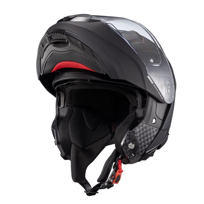capacete texx escamoteável kratos sólido preto fosco 61 (mp)