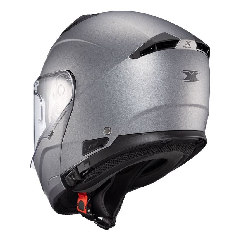 capacete texx escamoteável kratos sólido titânio fosco 58 (mp)