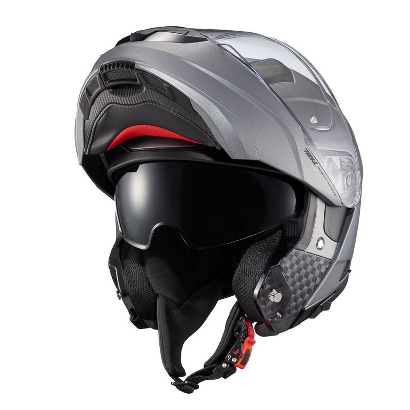 capacete texx escamoteável kratos sólido titânio fosco 58 (mp)