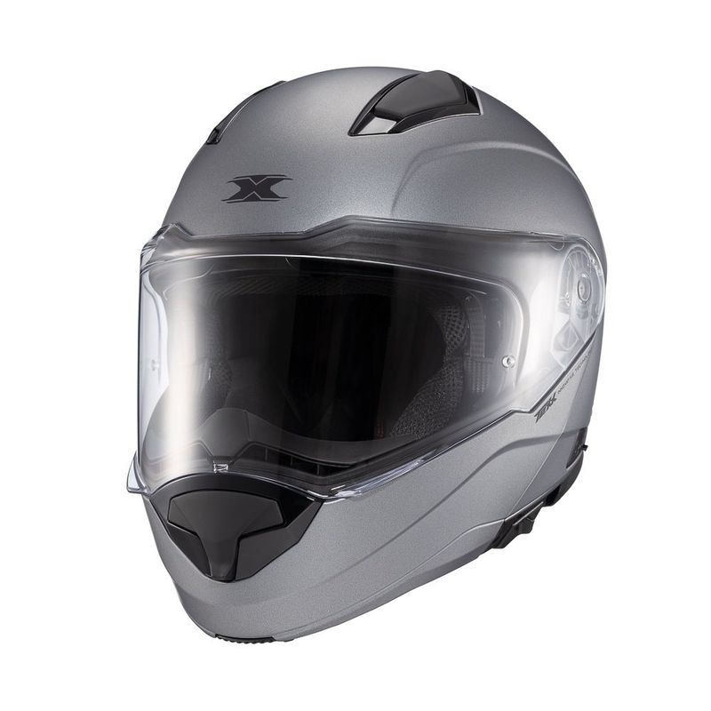 capacete texx escamoteável kratos sólido titânio fosco 60 (mp)
