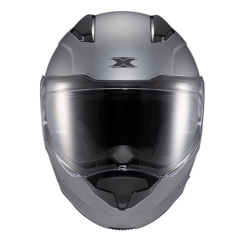 capacete texx escamoteável kratos sólido titânio fosco 60 (mp)