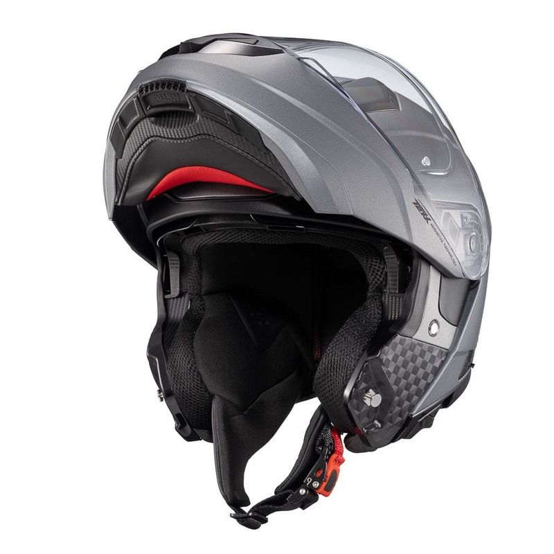 capacete texx escamoteável kratos sólido titânio fosco 60 (mp)