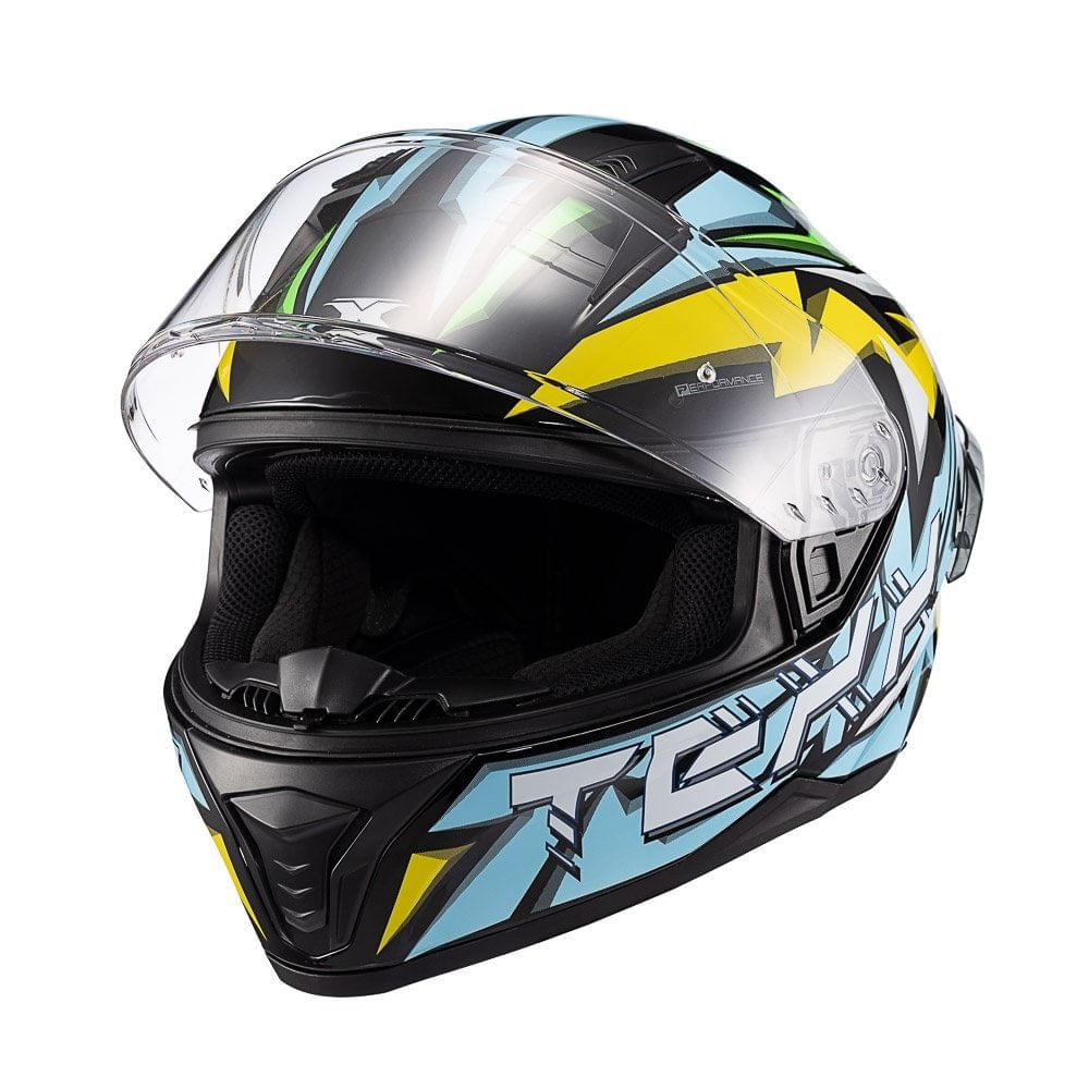 Capacete Texx Raptor Genesis Azul e Branco 64