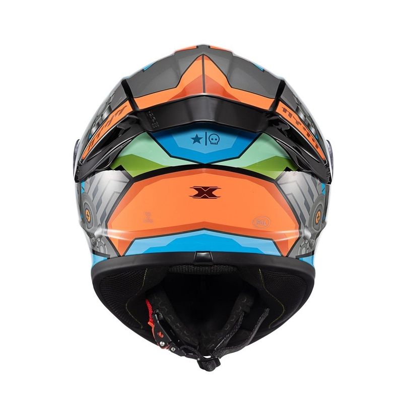 capacete texx spihe gear vermelho e azul 60 (mp)